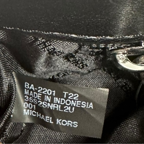 NWT MICHAEL KORS Serena Black Quilted Crossbody Bag - Picture 13 of 13